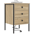 vidaXL Bedside Cabinets with Drawer 2 pcs Sonoma oak 42 x 41 x 61 cm