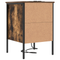 vidaXL Bedside Cabinets with Drawer 2 pcs Smoked oak 42 x 41 x 61 cm