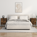 vidaXL Bedside Cabinets with Drawer 2 pcs Smoked oak 42 x 41 x 61 cm