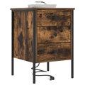vidaXL Bedside Cabinets with Drawer 2 pcs Smoked oak 42 x 41 x 61 cm