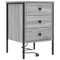 vidaXL Bedside Cabinets with Drawer 2 pcs Grey sonoma 42 x 41 x 61 cm