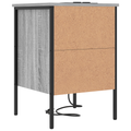 vidaXL Bedside Cabinets with Drawer 2 pcs Grey sonoma 42 x 41 x 61 cm