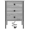 vidaXL Bedside Cabinets with Drawer 2 pcs Grey sonoma 42 x 41 x 61 cm