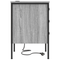 vidaXL Bedside Cabinets with Drawer 2 pcs Grey sonoma 42 x 41 x 61 cm