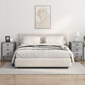 vidaXL Bedside Cabinets with Drawer 2 pcs Grey sonoma 42 x 41 x 61 cm