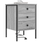 vidaXL Bedside Cabinets with Drawer 2 pcs Grey sonoma 42 x 41 x 61 cm