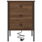 vidaXL Bedside Cabinets with Drawer 2 pcs Brown oak 42 x 41 x 61 cm