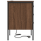 vidaXL Bedside Cabinets with Drawer 2 pcs Brown oak 42 x 41 x 61 cm