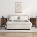 vidaXL Bedside Cabinets with Drawer 2 pcs Brown oak 42 x 41 x 61 cm