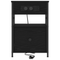 vidaXL Bedside Cabinets with Drawer 2 pcs Black oak 40 x 31 x 60 cm