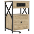 vidaXL Bedside Cabinets with Drawer 2 pcs Sonoma oak 40 x 31 x 60 cm