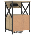 vidaXL Bedside Cabinets with Drawer 2 pcs Sonoma oak 40 x 31 x 60 cm