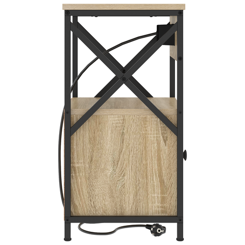 vidaXL Bedside Cabinets with Drawer 2 pcs Sonoma oak 40 x 31 x 60 cm