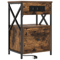 vidaXL Bedside Cabinets with Drawer 2 pcs Smoked oak 40 x 31 x 60 cm