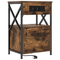 vidaXL Bedside Cabinets with Drawer 2 pcs Smoked oak 40 x 31 x 60 cm
