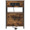 vidaXL Bedside Cabinets with Drawer 2 pcs Smoked oak 40 x 31 x 60 cm