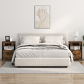 vidaXL Bedside Cabinets with Drawer 2 pcs Smoked oak 40 x 31 x 60 cm