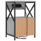 vidaXL Bedside Cabinets with Drawer 2 pcs Grey sonoma 40 x 31 x 60 cm