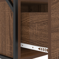 vidaXL Bedside Cabinets with Drawer 2 pcs Brown oak 40 x 31 x 60 cm