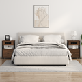 vidaXL Bedside Cabinets with Drawer 2 pcs Brown oak 40 x 31 x 60 cm