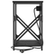 vidaXL Bedside Cabinet Black oak Engineered wood
