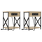 vidaXL Bedside Cabinet 2 pcs Sonoma oak Engineered wood