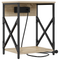 vidaXL Bedside Cabinet 2 pcs Sonoma oak Engineered wood