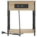 vidaXL Bedside Cabinet 2 pcs Sonoma oak Engineered wood