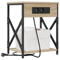 vidaXL Bedside Cabinet 2 pcs Sonoma oak Engineered wood