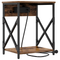 vidaXL Bedside Cabinet Smoked oak Engineered wood