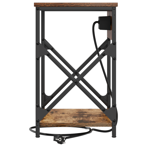 vidaXL Bedside Cabinet Smoked oak Engineered wood
