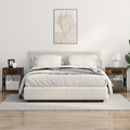 vidaXL Bedside Cabinet Smoked oak Engineered wood
