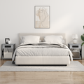 vidaXL Bedside Cabinet Grey sonoma Engineered wood