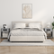 vidaXL Bedside Cabinet Grey sonoma Engineered wood