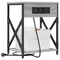 vidaXL Bedside Cabinet Grey sonoma Engineered wood