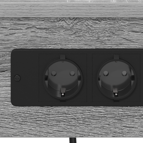vidaXL Bedside Cabinet 2 pcs Grey sonoma Engineered wood