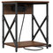 vidaXL Bedside Cabinet Brown oak Engineered wood