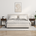 vidaXL Bedside Cabinet Brown oak Engineered wood