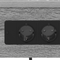 vidaXL Bedside Cabinet with Charging Station 2 pcs Grey sonoma