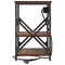 vidaXL Bedside Cabinet with Charging Station 2 pcs Brown oak