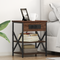 vidaXL Bedside Cabinet with Charging Station 2 pcs Brown oak