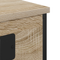 vidaXL Bedside Cabinet with Shelf with Storage Sonoma oak Engineered wood