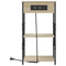 vidaXL Bedside Cabinet with Shelf with Storage Sonoma oak Engineered wood