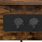vidaXL Bedside Cabinet with Shelf with Storage Smoked oak Engineered wood