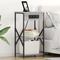vidaXL Bedside Cabinets with Shelf with Storage 2 pcs Grey sonoma Engineered wood