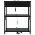 vidaXL Bedside Cabinet Black oak 41 x 31 x 51 cm Engineered wood