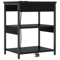 vidaXL Bedside Cabinets 2 pcs Black oak 41 x 31 x 51 cm