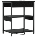 vidaXL Bedside Cabinets 2 pcs Black oak 41 x 31 x 51 cm