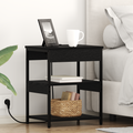 vidaXL Bedside Cabinets 2 pcs Black oak 41 x 31 x 51 cm