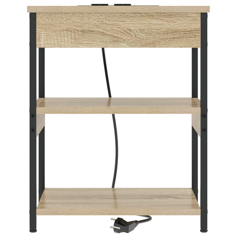 vidaXL Bedside Cabinet Sonoma oak 41 x 31 x 51 cm Engineered wood